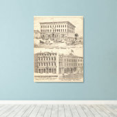 WC Simonds Block in Brandon Leinwanddruck (Insitu (Holzboden))