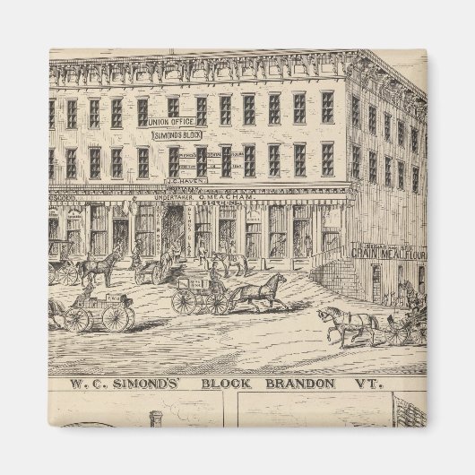 WC Simonds Block in Brandon Magnet (Vorne)