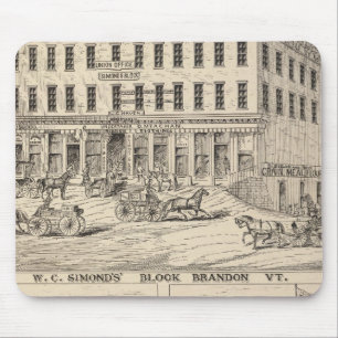 WC Simond's Block in Brandon Mousepad
