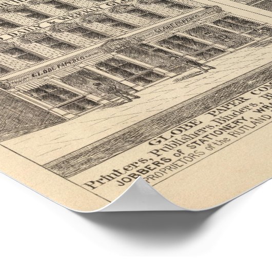 WC Simonds Block in Brandon Poster (Ecke)