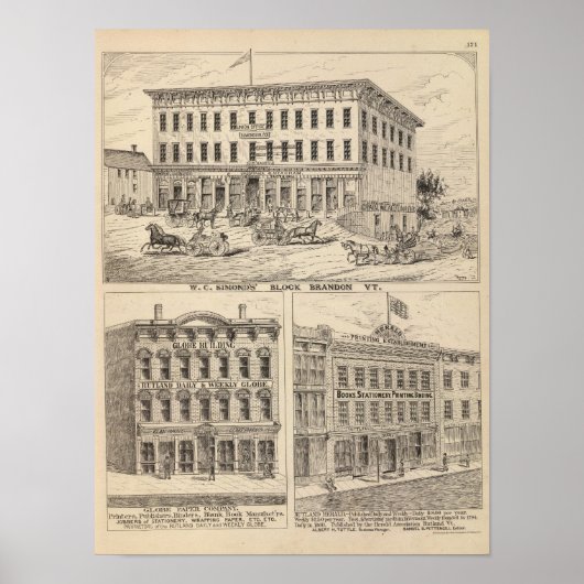 WC Simonds Block in Brandon Poster (Vorne)