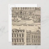 WC Simonds Block in Brandon Postkarte (Vorne/Hinten)