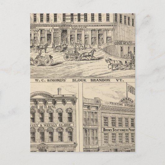 WC Simonds Block in Brandon Postkarte (Vorderseite)