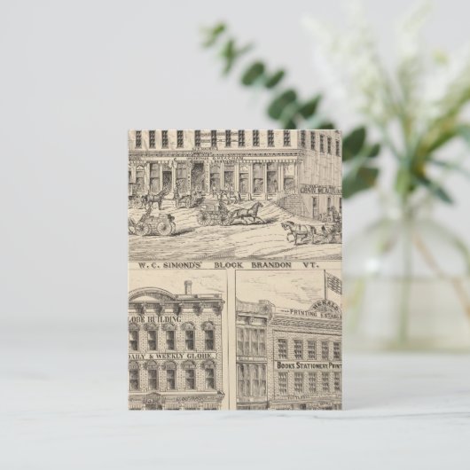 WC Simonds Block in Brandon Postkarte (Stehend Vorderseite)