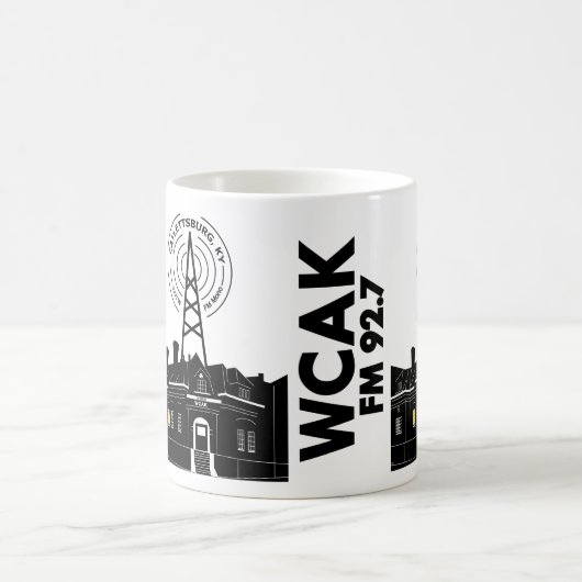 WCAK Radio, Catlettsburg KY Kaffeetasse (Mittel)
