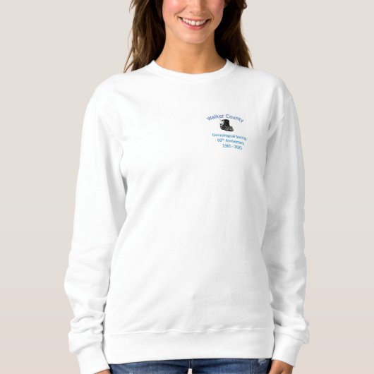 WCGS Women's 60. Sweatshirt - weiß (Vorderseite)