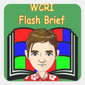 WCRI Flash Briefing Sticker (Vorderseite)