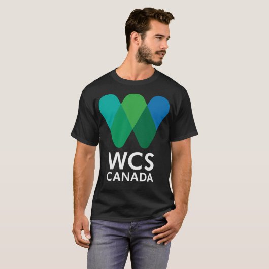WCS Canada Logo Weißer Text T-Shirt (Vorne ganz)