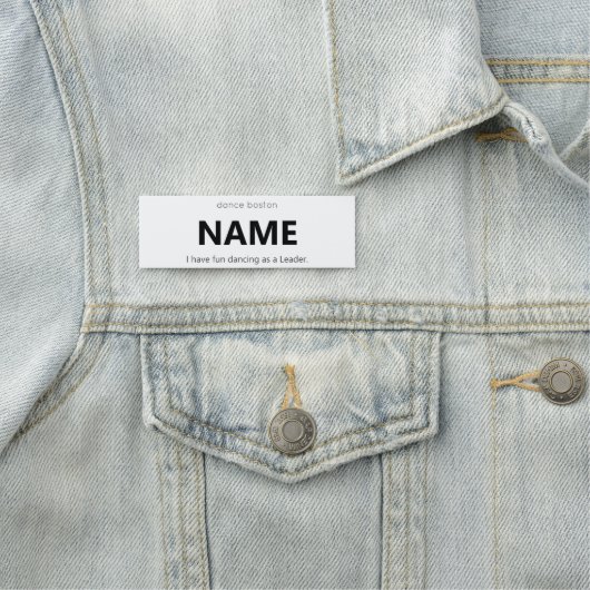 WCS Leader Name Tag Namensschild (Beispiel)