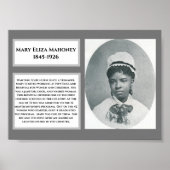 #WCW Mary Eliza Mahoney African American Nurse Poster (Vorne)
