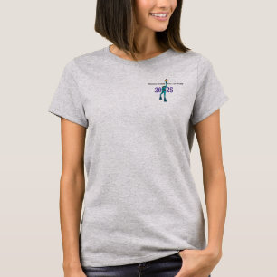 WDHOF® 25-jähriger T - Shirt für Frauen - grau