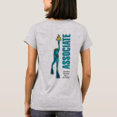 WDHOF®-assoziierter T - Shirt für Frauen - grau (Rückseite)