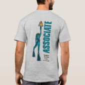 WDHOF®-assoziierter T - Shirt für Männer - grau (Rückseite)