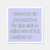 WDJS: Selig sind die Friedensstifter Serviette (Vorderseite)