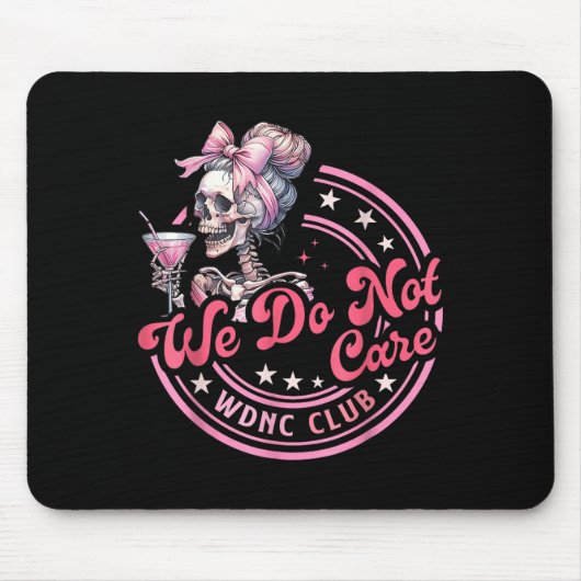 Wdnc Club Funny Skeleton Kaffeemaschine ist uns eg Mousepad (Vorne)