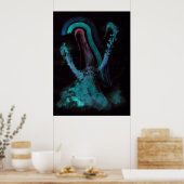 WDV - 089 - Rooted Heron Poster (Küche)