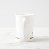 We 3 Kings - Art Deco Weihnachten Mit Monogramm Porzellantasse (Rückseite)