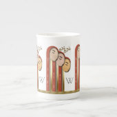 We 3 Kings - Art Deco Weihnachten Mit Monogramm Porzellantasse (Vorderseite)