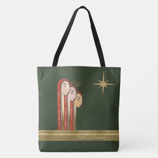 We 3 Kings - Art Deco Weihnachten Personalisiert Tasche (Vorderseite)