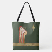 We 3 Kings - Art Deco Weihnachten Personalisiert Tasche (Rückseite)
