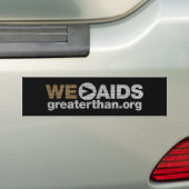 WE>AIDS Autoaufkleber (Auf Auto)