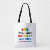 We All Have Different Abilities Awareness Art Tasche (Vorderseite)