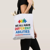 We All Have Different Abilities Awareness Art Tasche (Von Nahem)