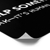 We All Need Help Sometimes Poster (Ecke)