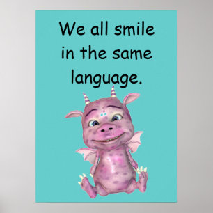 We all smile in the same language poster