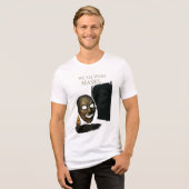 We All Wear Masks Haunted Reflection Art Tri-Blend Shirt (Vorderseite voll)