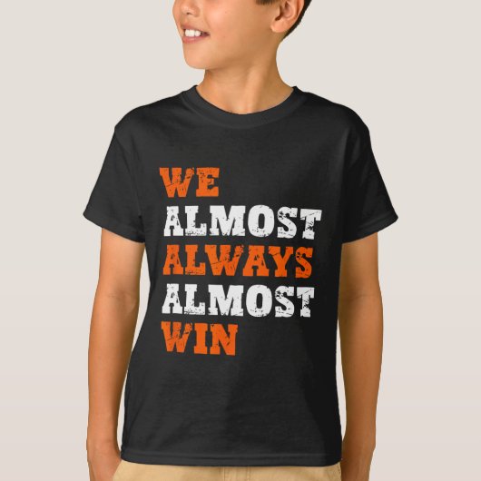 We Almost Always Almost Win Tee Co. Retro Football (Vorderseite)