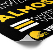 We Almost Always Almost Win  Vikings Football Spor Poster (Ecke)