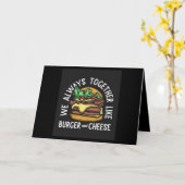 we always together like burger and cheese karte (Gelbe Blume)