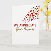 We Appreciate Your Business Card Karte (Gelbe Blume)