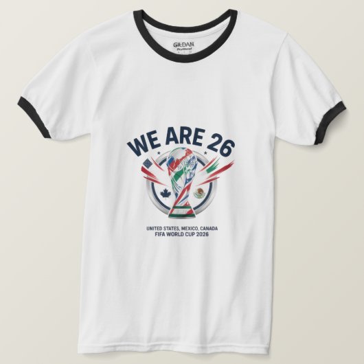 We Are 26" - United States, Mexico, Canada FIFA Wo T-Shirt (Design vorne)