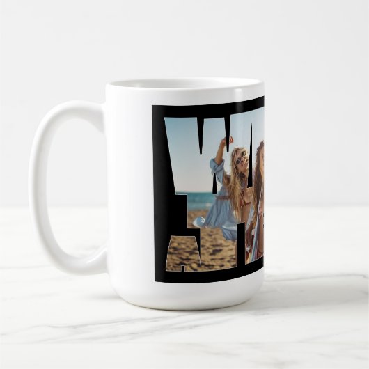 "We Are a Team" Custom Photo Mug Kaffeetasse (Links)