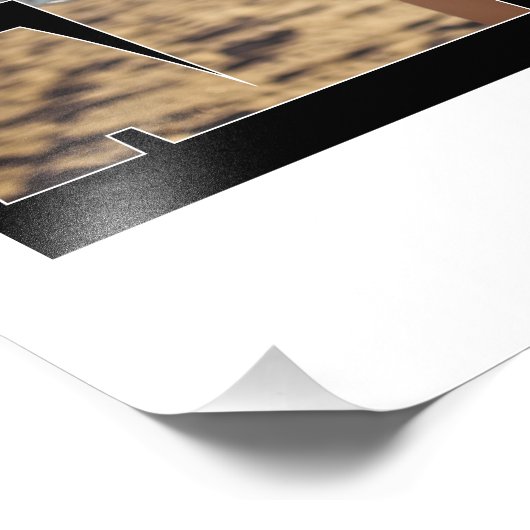 "We Are a Team" Custom Photo Poster (Ecke)