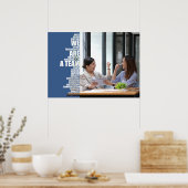 WE ARE A TEAM Inspirational Wall Art for Offices Poster (Küche)