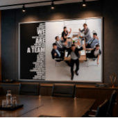 WE ARE A TEAM Inspirational Wall Art for Offices Poster