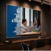 WE ARE A TEAM Inspirational Wall Art for Offices Poster