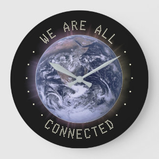 We Are All Connected Wall Clock Große Wanduhr