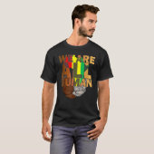 We Are All Human Black Is Beautiful Black History T-Shirt (Vorne ganz)