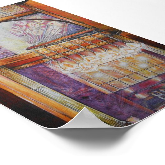 We Are All Moths Flying Around the Same Light. Poster (Ecke)