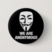 We are Anonymous. Button (Vorderseite)