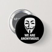 We are Anonymous. Button (Vorne & Hinten)