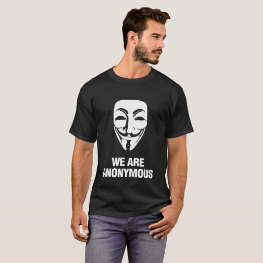 WE ARE ANONYMOUS. T-Shirt (Vorne ganz)