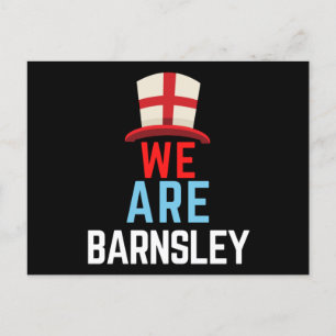 We Are Barnsley England Flag Sports Postkarte