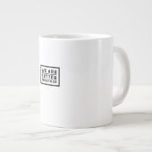 We Are Better Together Teamwork Motivational Graph Jumbo-Tasse (Vorderseite Rechts)