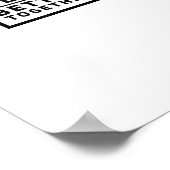 We Are Better Together Teamwork Motivational Graph Poster (Ecke)