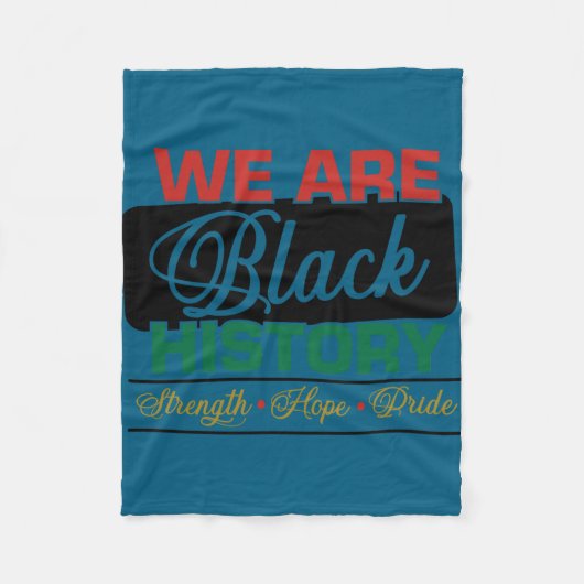 We are black history proud juneteenth fleecedecke (Vorderseite)